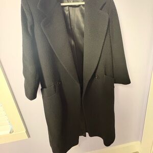 London Fog Black Teddy Trench